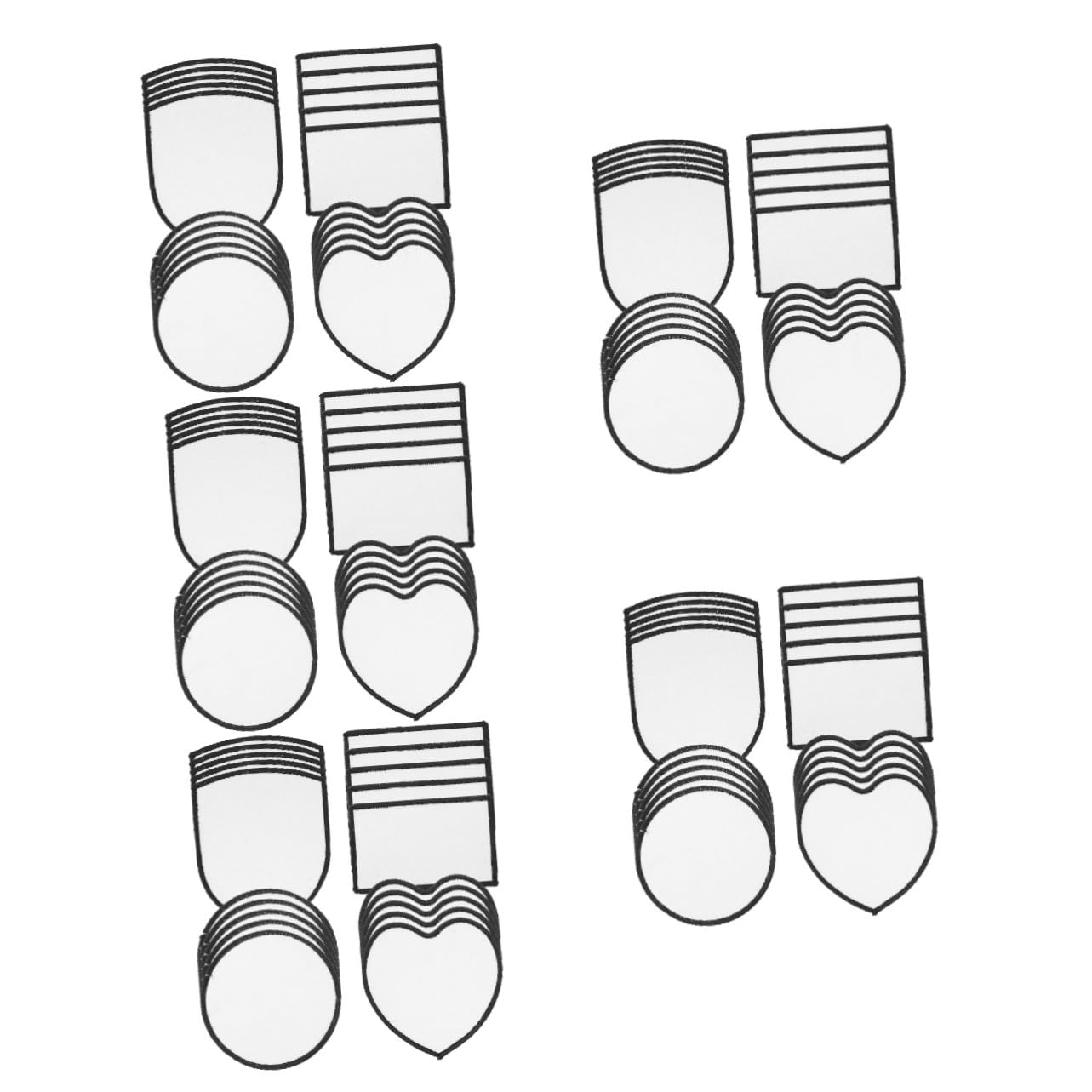 100piezas Parches Para Bordado Parche Termoadhesivo Para Ropa Decoración De Vestidos Reparación De Prendas y Accesorios De Costura
