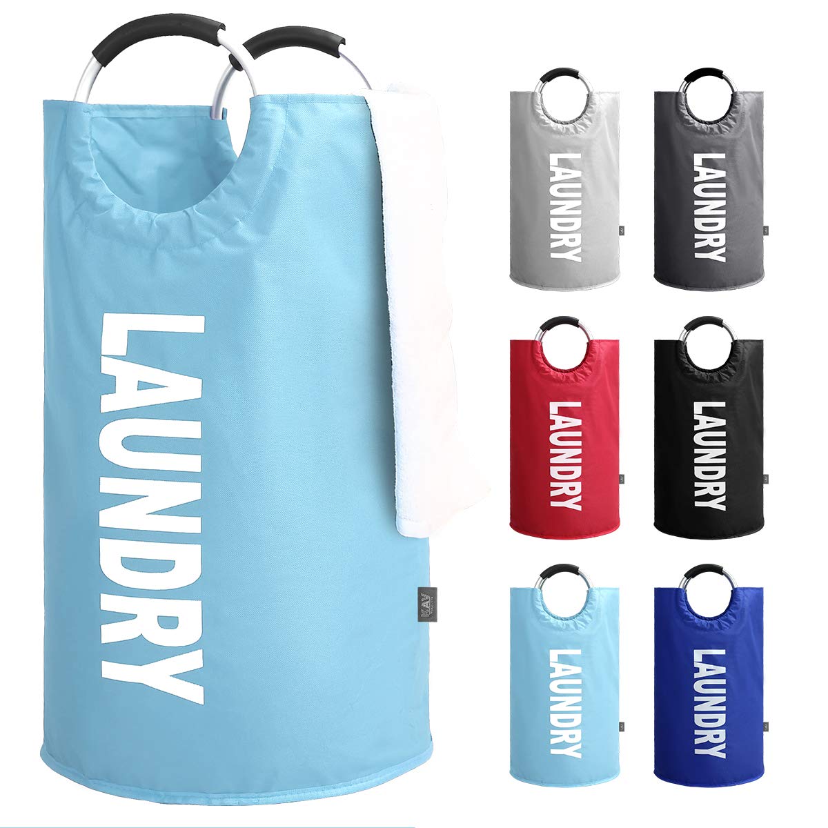 Buy KAV Oxford Fabric Collapsible and Foldable Laundry Basket, Bag or