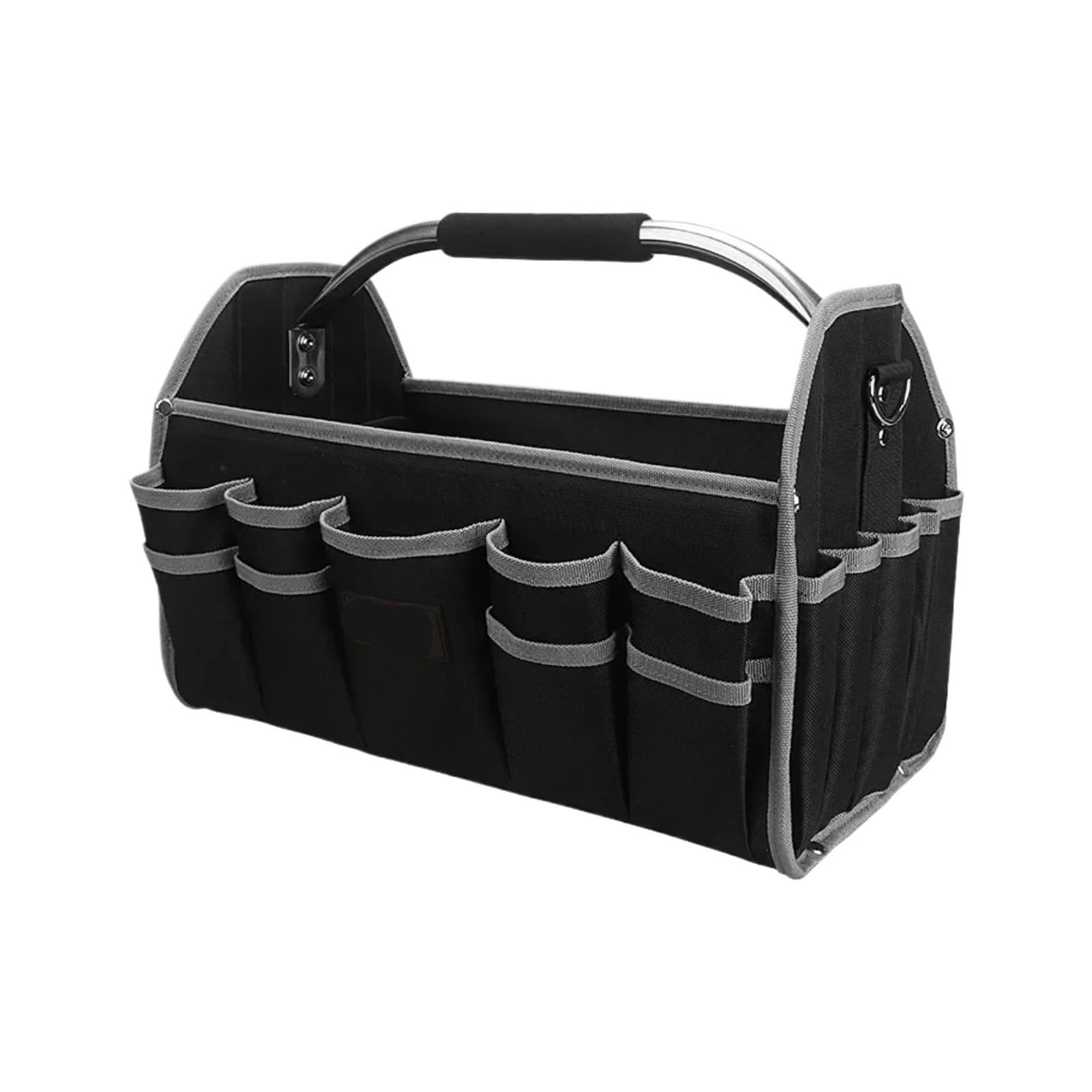 1680D Oxford Cloth Tool Bag Iron Tube Multifunctional Electrician Tools Storage Large Capacity Woodworking Handbag Toolbag