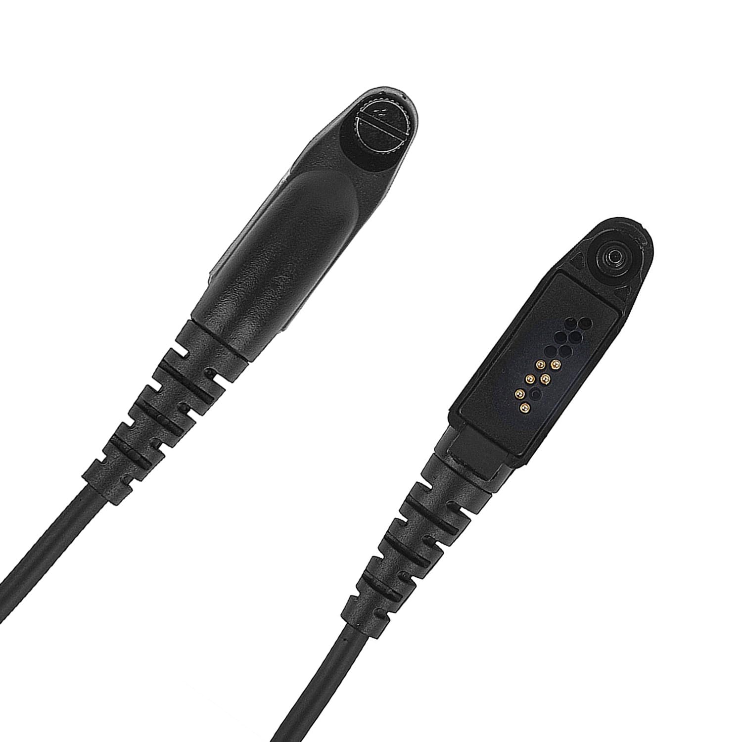 NRR - Auriculares tácticos de comunicación con cancelación de ruido de 26 dB con micrófono U94 Ptt Boom para Motorola gp328plus ex500 Retevis RT29 RT48 NR30 Ailunce HD1 (OTAN US Wired)