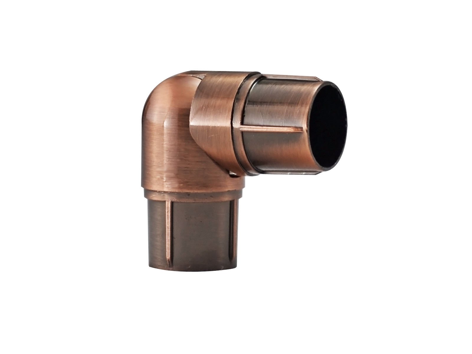 Your Home Online 19mm & 28mm Single Corner Bay Window Curtain Pole Elbow Joint Connector Bracket Rod (Antique Copper, 19mm Diameter Poles)