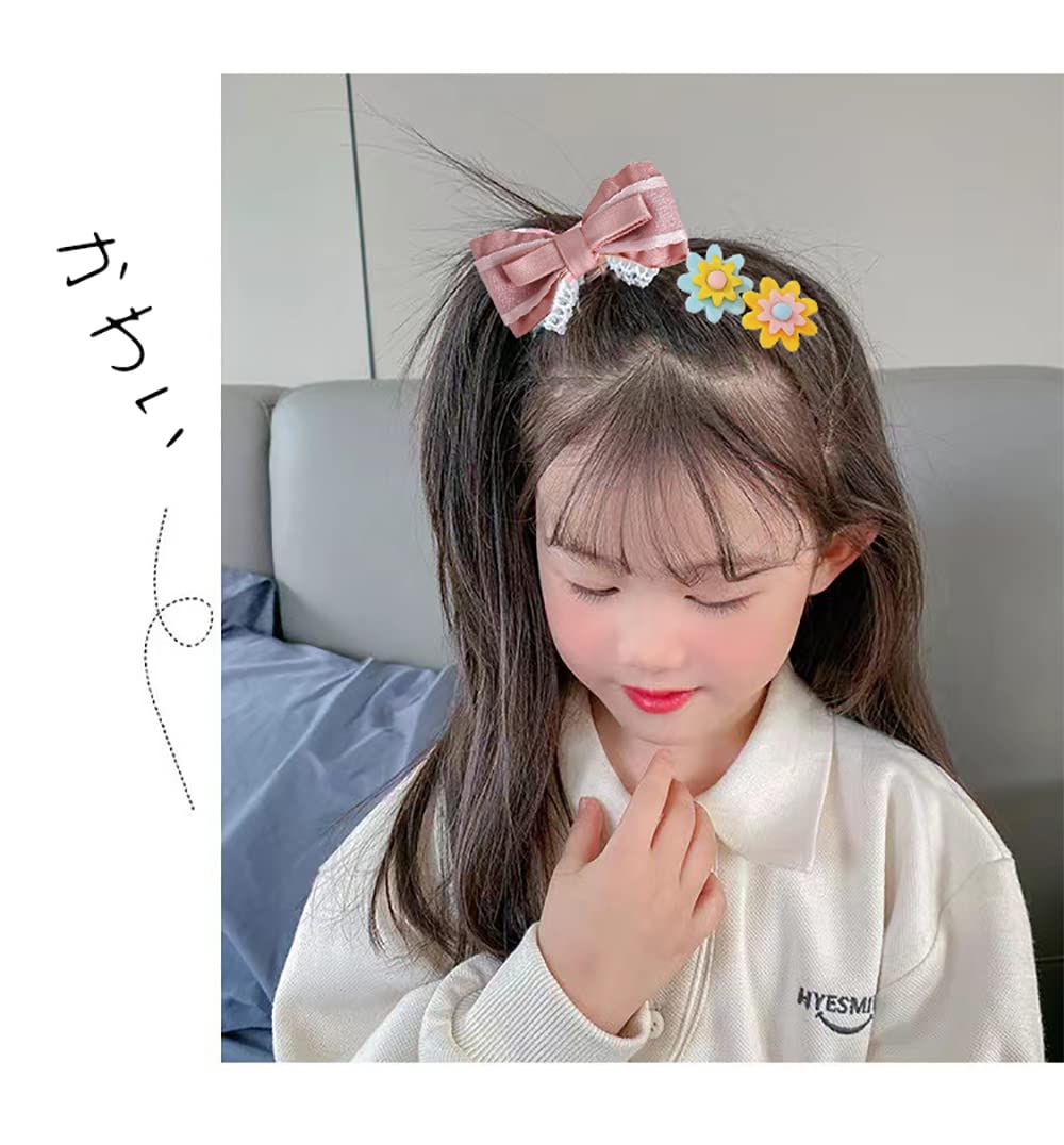 Amazon.co.jp: GOCROWEEN ヘアクリップ 女の子 24点豪華セット 子供
