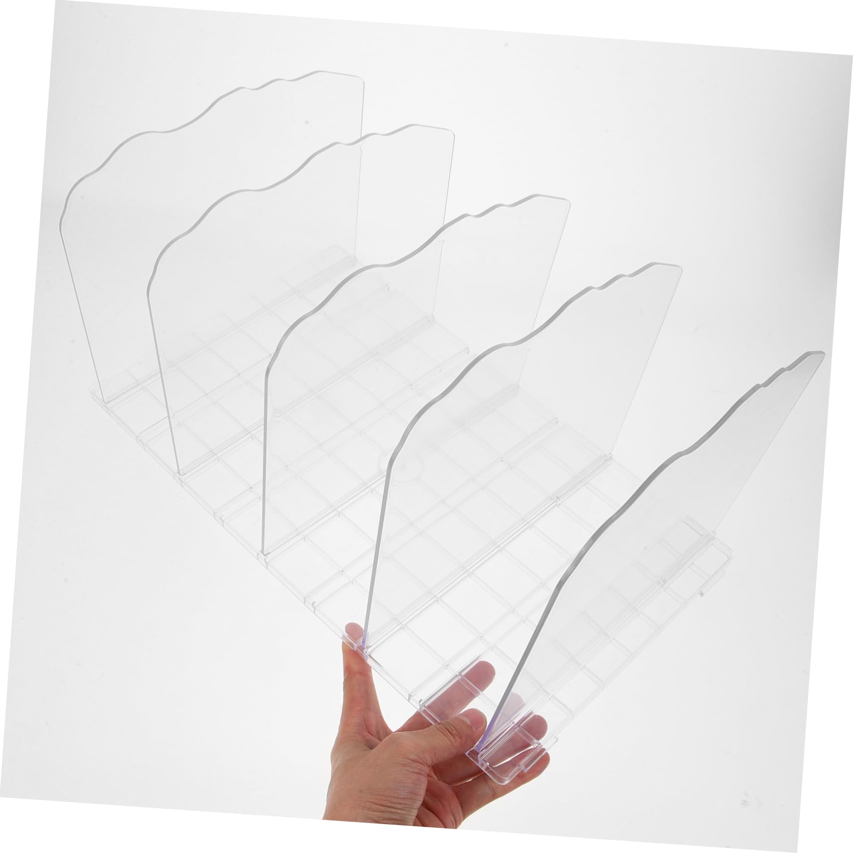 Gadpiparty Estante Organizador de Bolsos Transparente de Plástico Abs