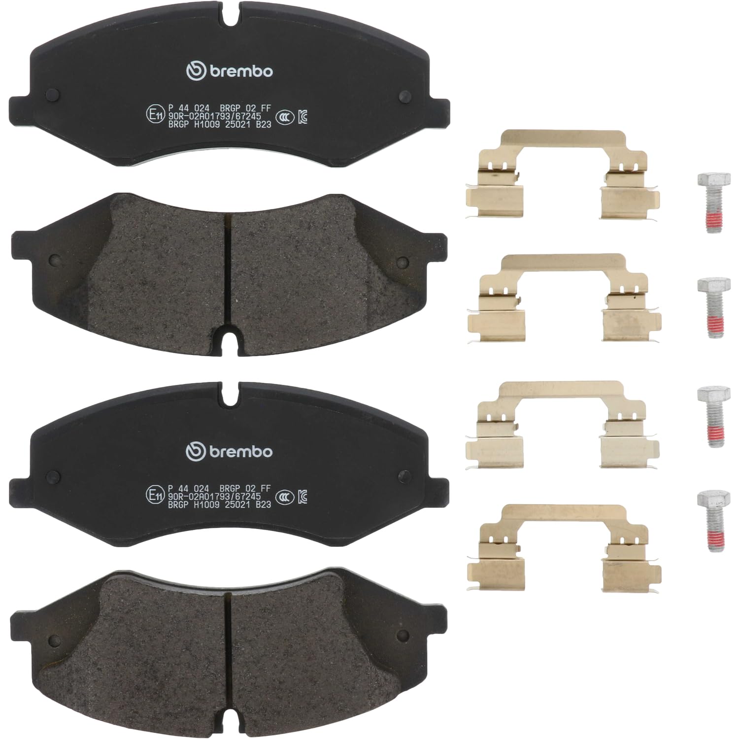 Brembo P44024 okładzina hamulcowa przednia tarcza, zestaw 4 szt.