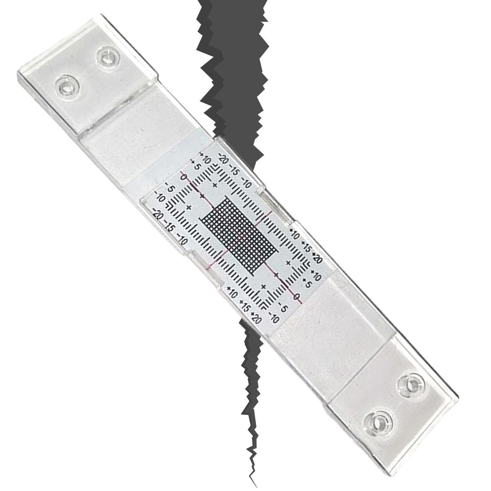 10 Stück Riss Messgerät, Rissüberwachungsaufzeichnung, Rissmonitor Wand, Acryl Risse Überwachung Datensatz, Rissecken Ecken Monitor