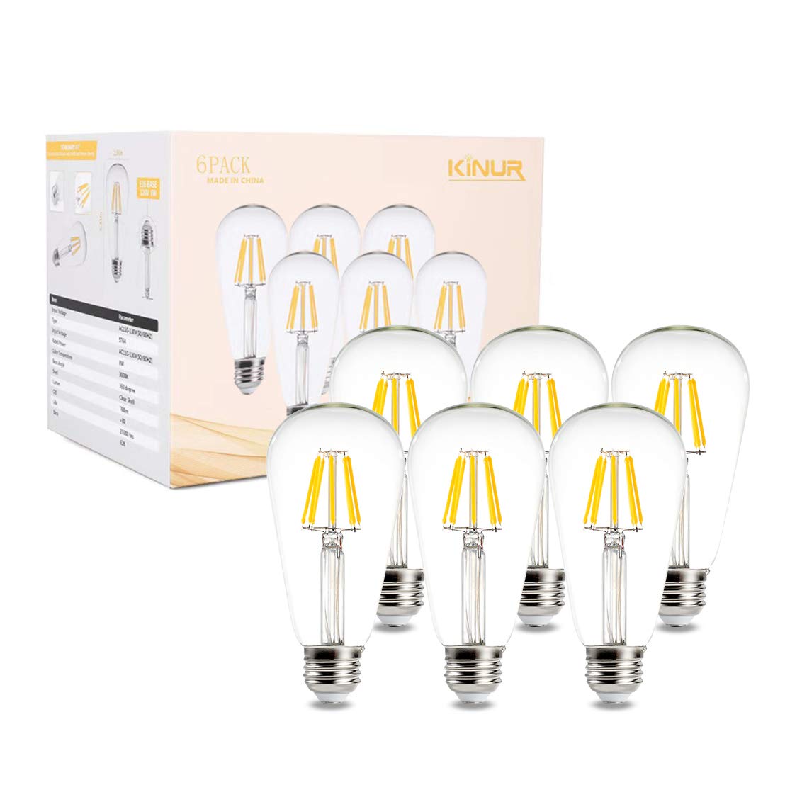 Led Edison Bulbs 8 Watt Waterproof 30 Buy Online In Botswana At Desertcart