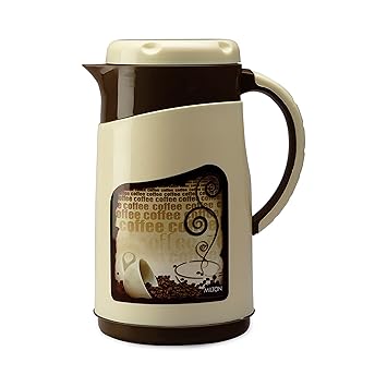 Milton Viva Tuff 1000 Water Jug, PU Insulated Inner Stainless Steel Hot & Cold Jug, BPA Free, Leak Proof, 1 Litre, Brown, Ideal for Tea, Coffee, Water, Hot Beverages - image, photos