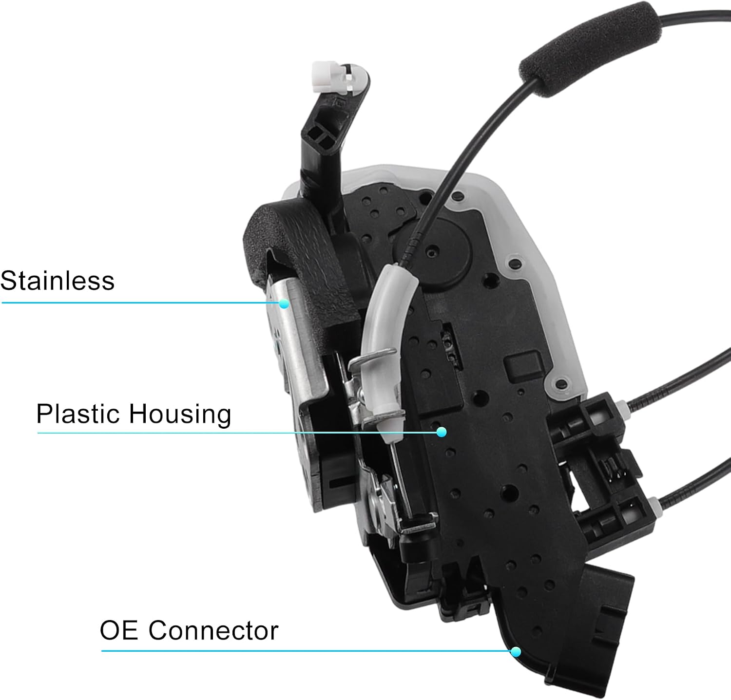 uxcell Front Right Side Door Latch Lock Actuator Motor with Cable for Nissan Sentra 2007-2012