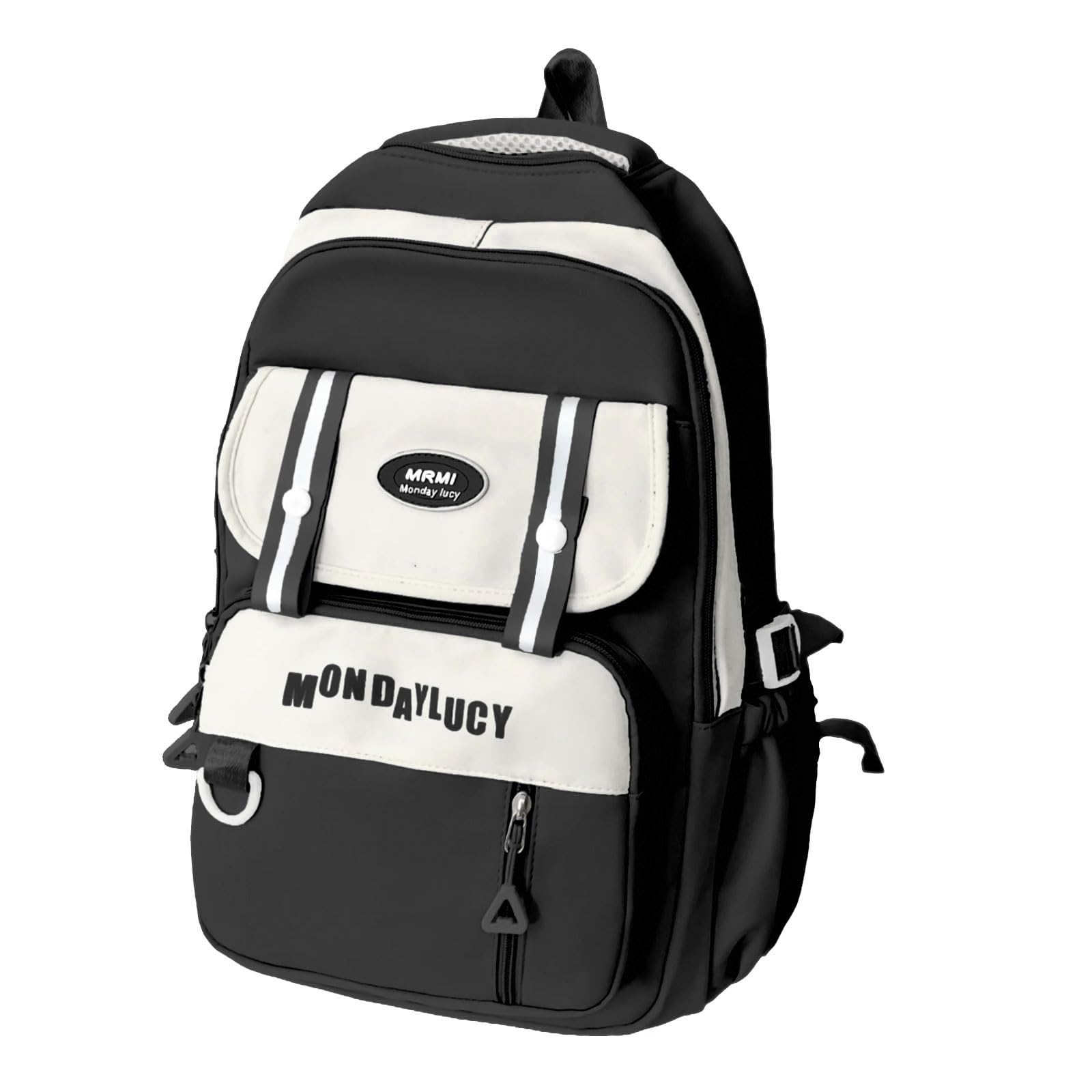 Trendiger Schulranzen Freizeitrucksack mit verstellbarem Riemen, einzigartiger Teenager Rucksack mit großer Kapazität für Schüler, lässiger Reiserucksack