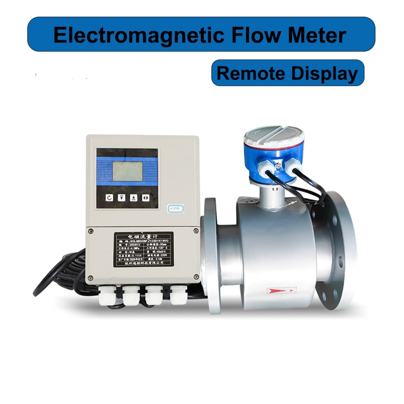 Misuratore Magnetico del misuratore di Flusso 4-20 Ma RS485 Metro del Supporto a Parete del Display remoto Digitale Dn10 dn25 dn40 dn50(DN10)