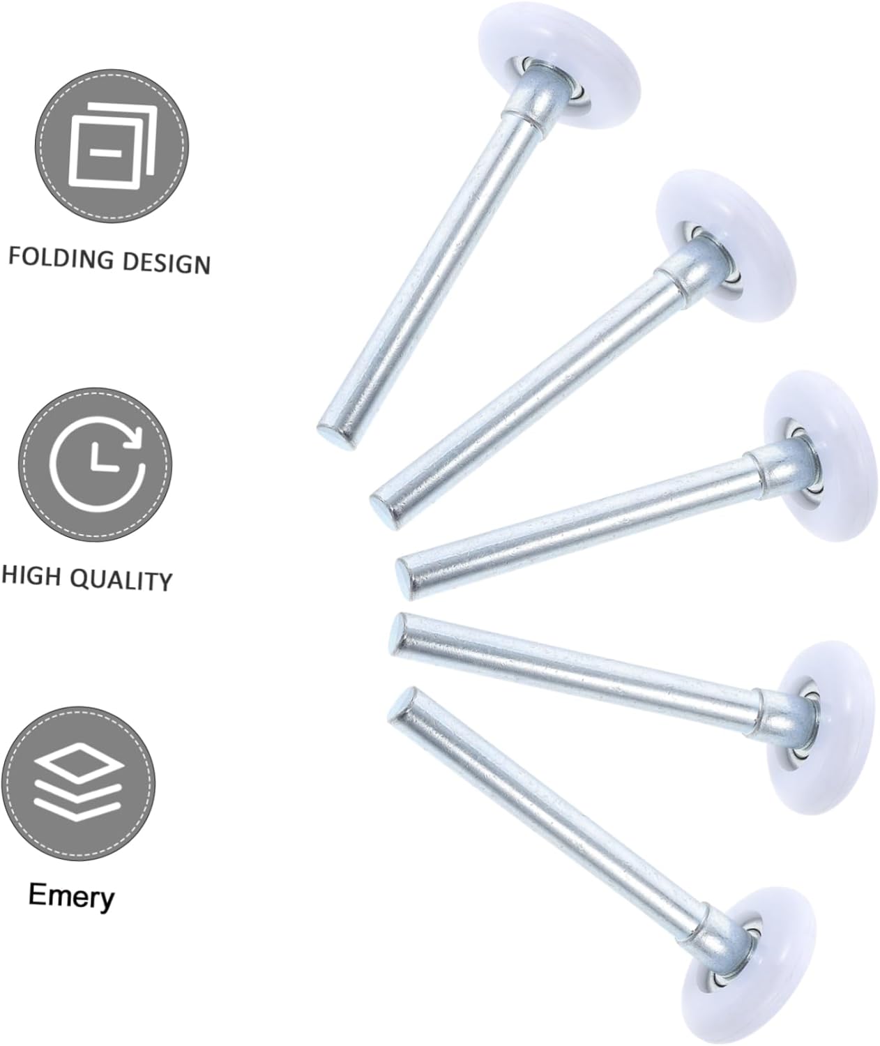 Gadpiparty 10pcs Nylon Garage Door Roller Replacement Wheels Design for Garage Sliding Fence Doors Easy Installation Accessories