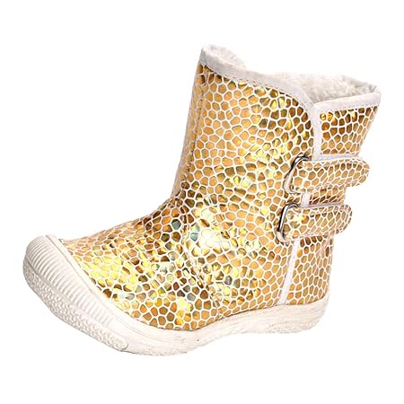 Street27 Baby Kids Girl Boys Snow Boots Toddler Warm Winter PU Shoes 9-12Months