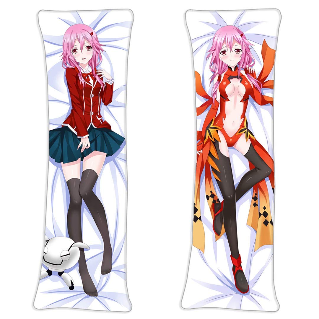 ギルティクラウン 楪 ゆずりは いのり アニメ 抱き枕カバー 2wayトリコット 150cmx50cm(60inx20in) 萌えグッズ 両面プリント  等身大だきまくら キャラグッズ ボディ枕カバー