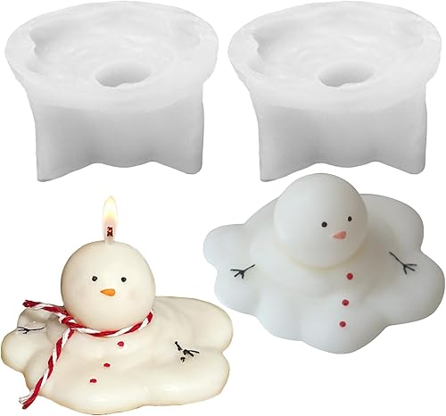 Miniatura 8 de 4 moldes de silicona para árbol de Navidad, moldes de velas 3D para hacer velas, molde de resina epoxi de silicona en forma de árbol, molde de