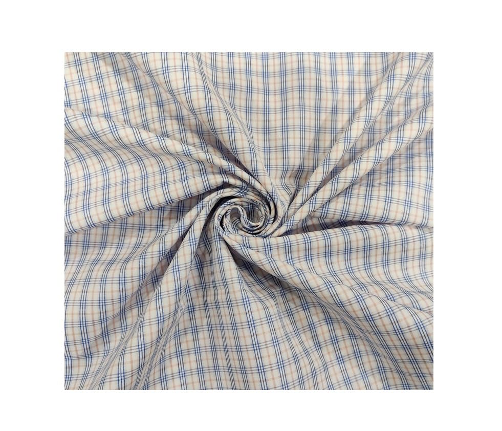 Men’s Everyday Wear Checked Shirt Cloth – Soft Fabric with Box Checks | 1.60 Meter Unstitched Shirt Material-image-7