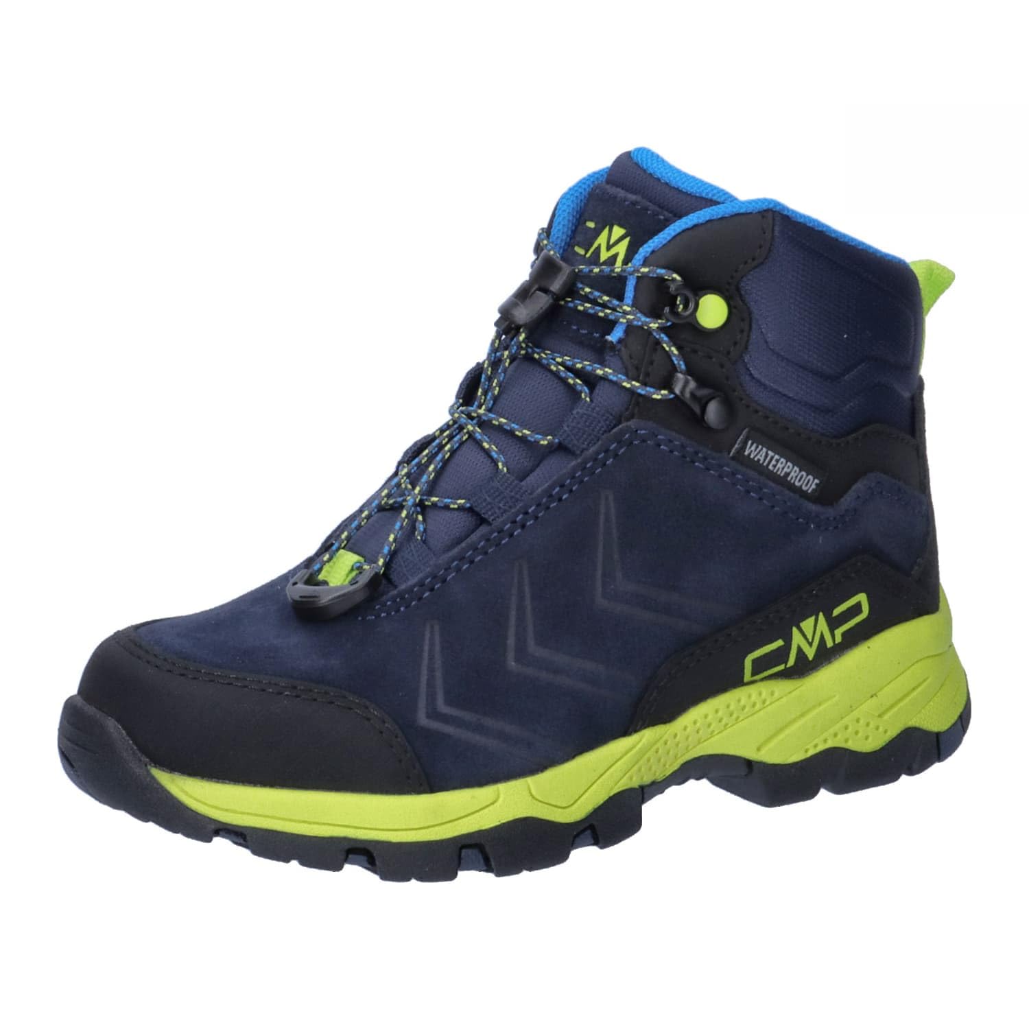 CMP Kids Melnick Mid Trekking Shoes WP, Botas para Senderismo Unisex niños, Blue, 30 EU
