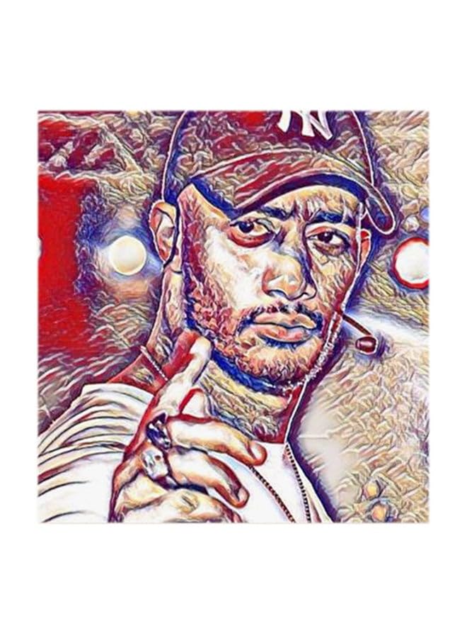 RYN Mohamed Ramadan Mdf Wall Art Multicolour 30X30Centimeter RYART0526