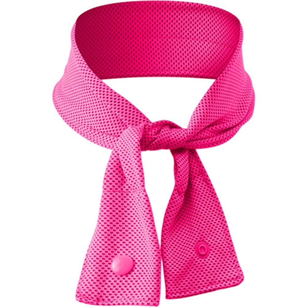 Uzztfa Women's Rose Red Cooling Neck Wraps Cooler Ice Scarf Wrap Bandanas For Hot Weather Summer Men Walking Riding Sports Outdoor