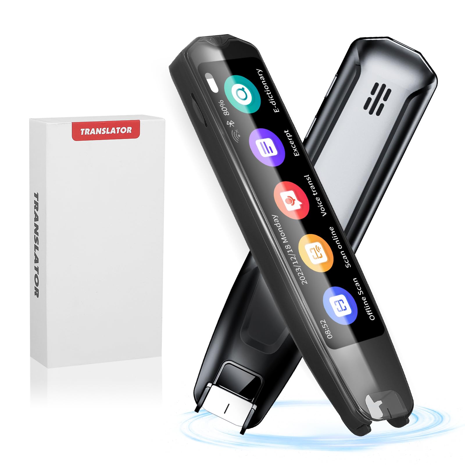 Scan Reader Pen, 134 Languages Real-Time Voice Translator Device, Scan Translator Pen, Supports Two Way Speech & Scan to Text Instant Translation,Online/Offline Smart Digital Reading Pen for Students