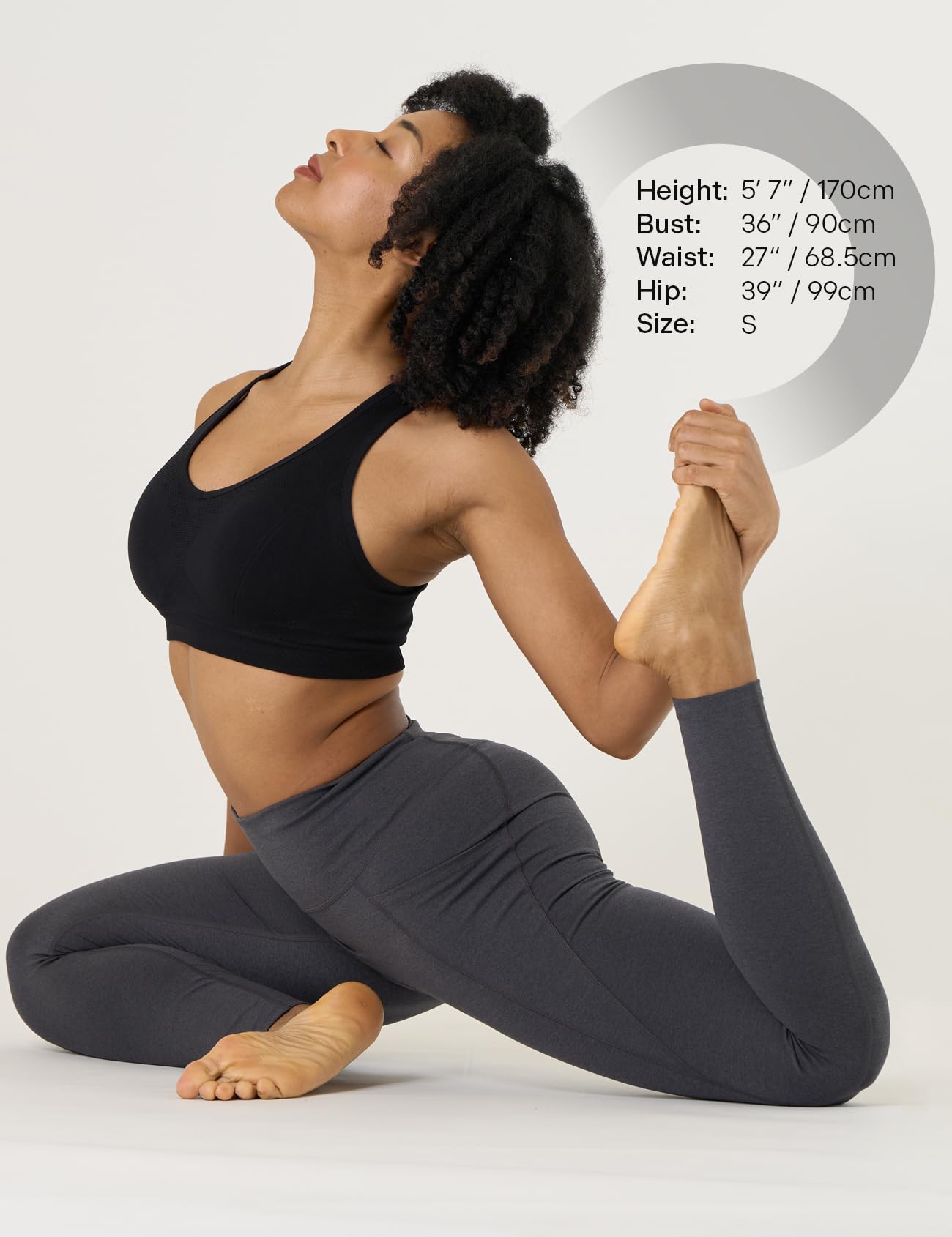 LAPASA Leggings Sportivi Yoga Donna L0A1/B1 - Pantaloni Lunghi Estivi Elasticizzati Tasche Laterali Opachi Vita Alta Push Up Contenitivi Aderenti Modellanti Snellenti Palestra Fitness Running Zumba