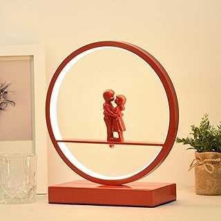 Lampka biurkowa Nowoczesny ściemnialny romantyczny łabędzia lampa stołowa nocna Lampa LED lampa stołowa do sypialni, salonu, stolika nocna, półka na książki, dekoracji weselnej (czerwony) Nowoczesna l