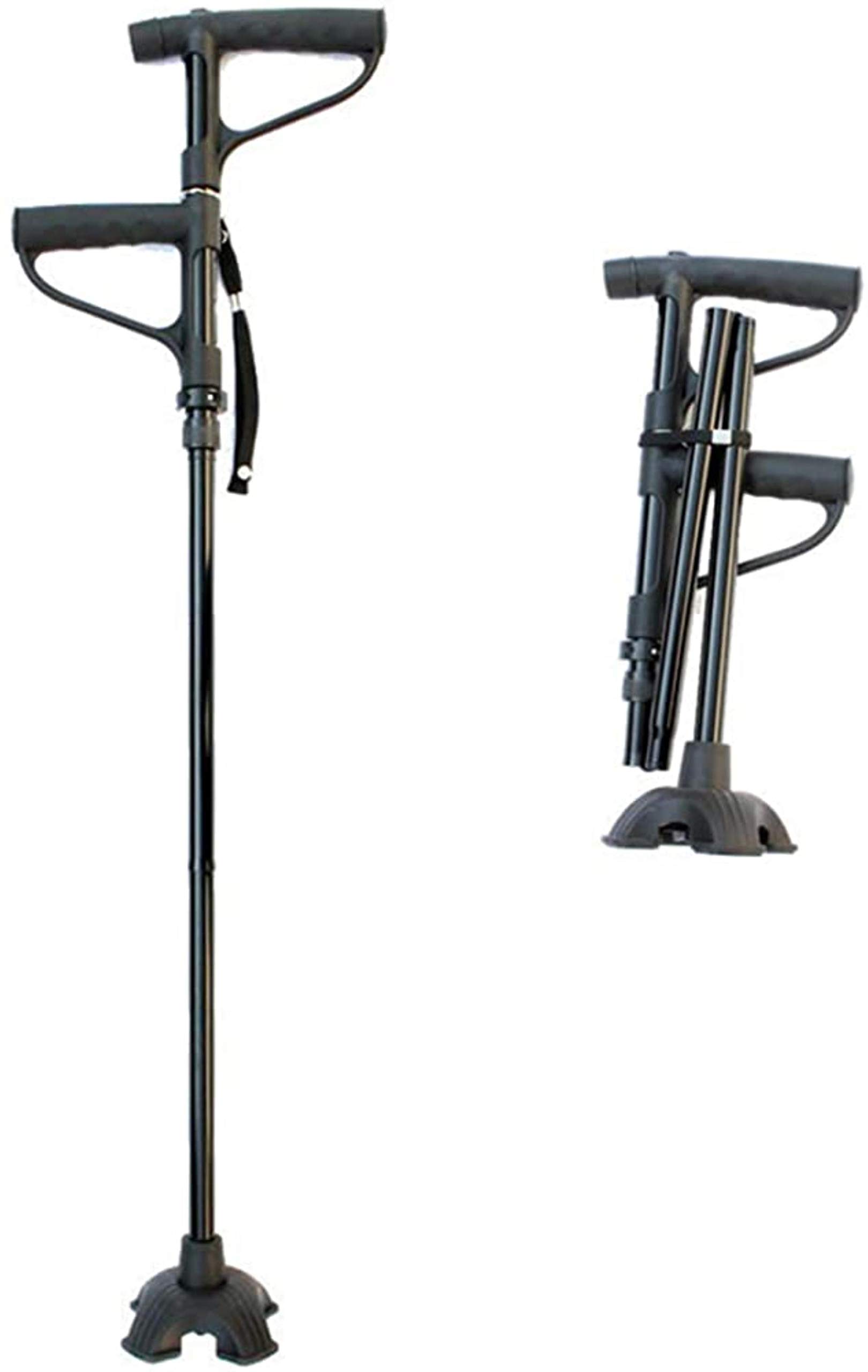 Buy Walking Cane, Folding Walking Stick with LED Light and Handle for