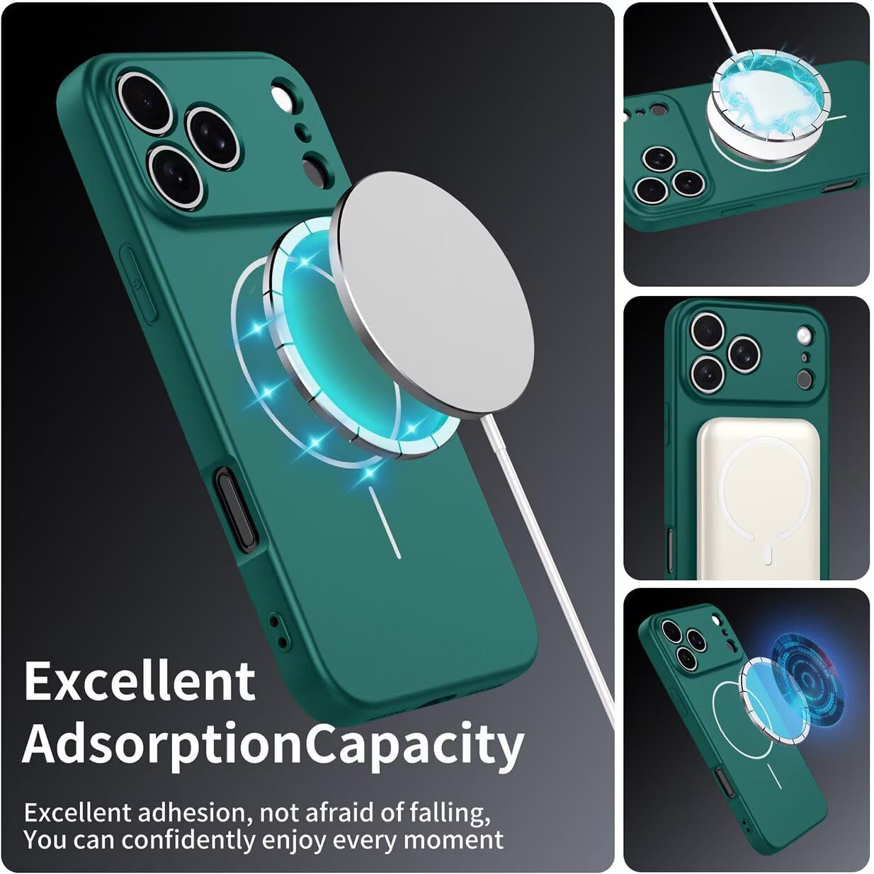 UPLAI Magnetyczne etui do Motorola Edge 50 Neo/Moto ThinkPhone 25, ultracienkie, jedwabiste, płynne silikonowe etui na telefon komórkowy odporne na wstrząsy z ochroną aparatu, miękka podszewka z