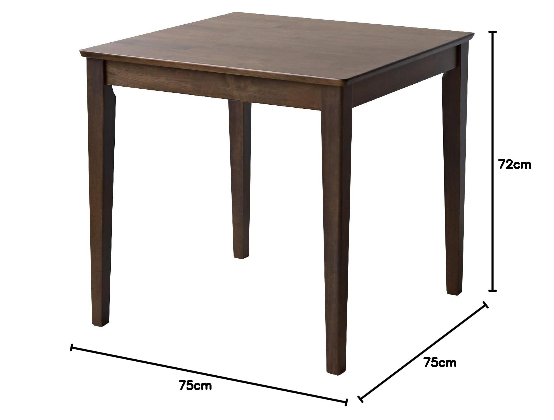 Amazon｜3244(ミツヨシ) 木製ダイニングテーブル ラバーウッド MTS-063