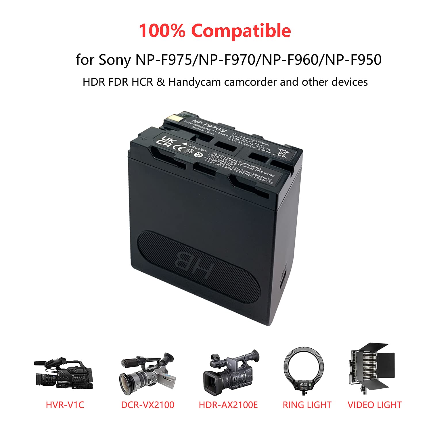 2 x NP-F970, NP-F960, NP-F930, NP-F950 Vervangt accu en dubbele oplader compatibel met Sony DCR-VX2100, DSR-PD150, DSR-PD170, FDR-AX1, HDR-AX2000, HDR-FX1, HDR-FX7 (type A 2 x NP-F970, NP-F960, NP-F930, NP-F950 Vervangt accu en dubbele oplader compatibel met Sony DCR-VX2100, DSR-PD150, DSR-PD170, FDR-AX1, HDR-AX2000, HDR-FX1, HDR-FX7 (type A