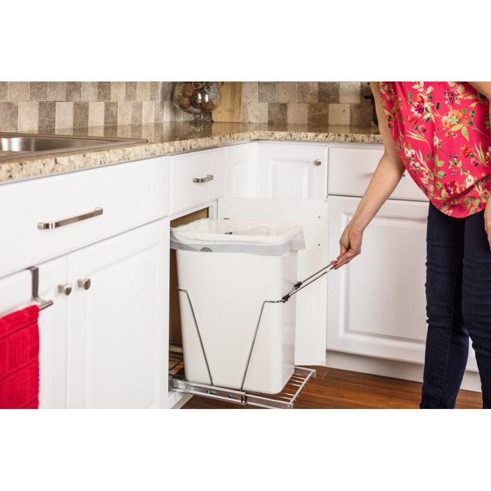 Hardware Resources Polished Chrome Pull Out Container Sliding Under