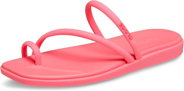 Sandalias Miami Toe Loop de Crocs para Mujer | Punta Cuadrada | Correas Flexibles | Plantilla de Espuma Croslite