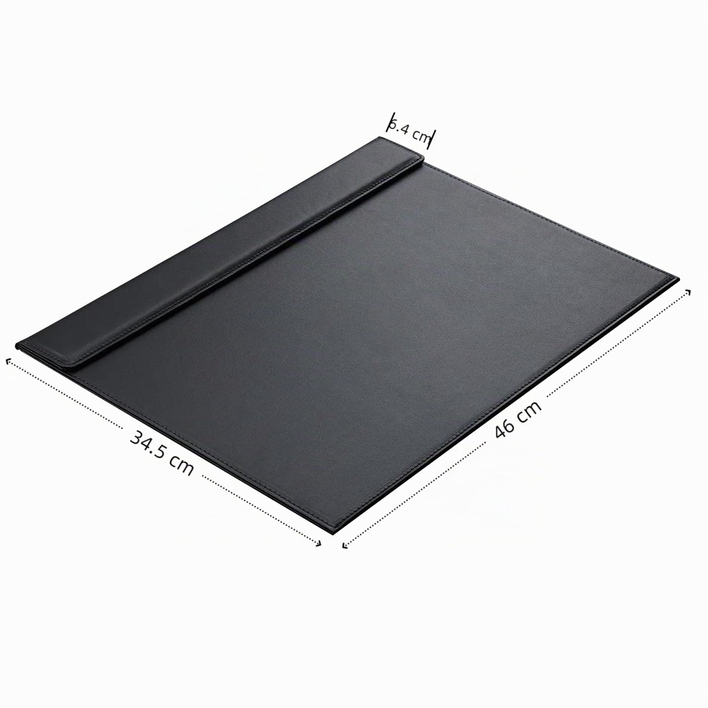 KINGFOM Sottomano Scrivania 46x35cm Tappetino in Pelle Antiscivolo Nero