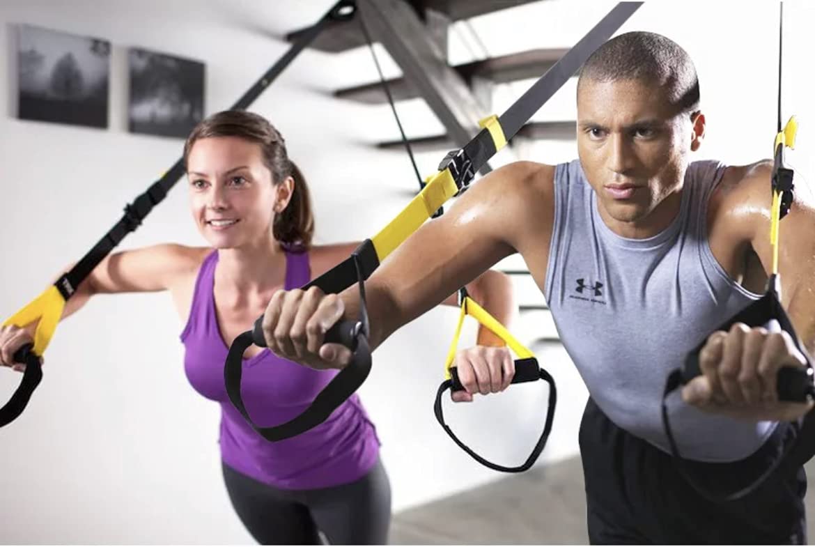*** Suspension Trainer Professional *** Sangle de Suspension Professionnelle *** 3 Points d'ancrage *** Training *** Preparation Physique *** Renforcement Musculaire ***