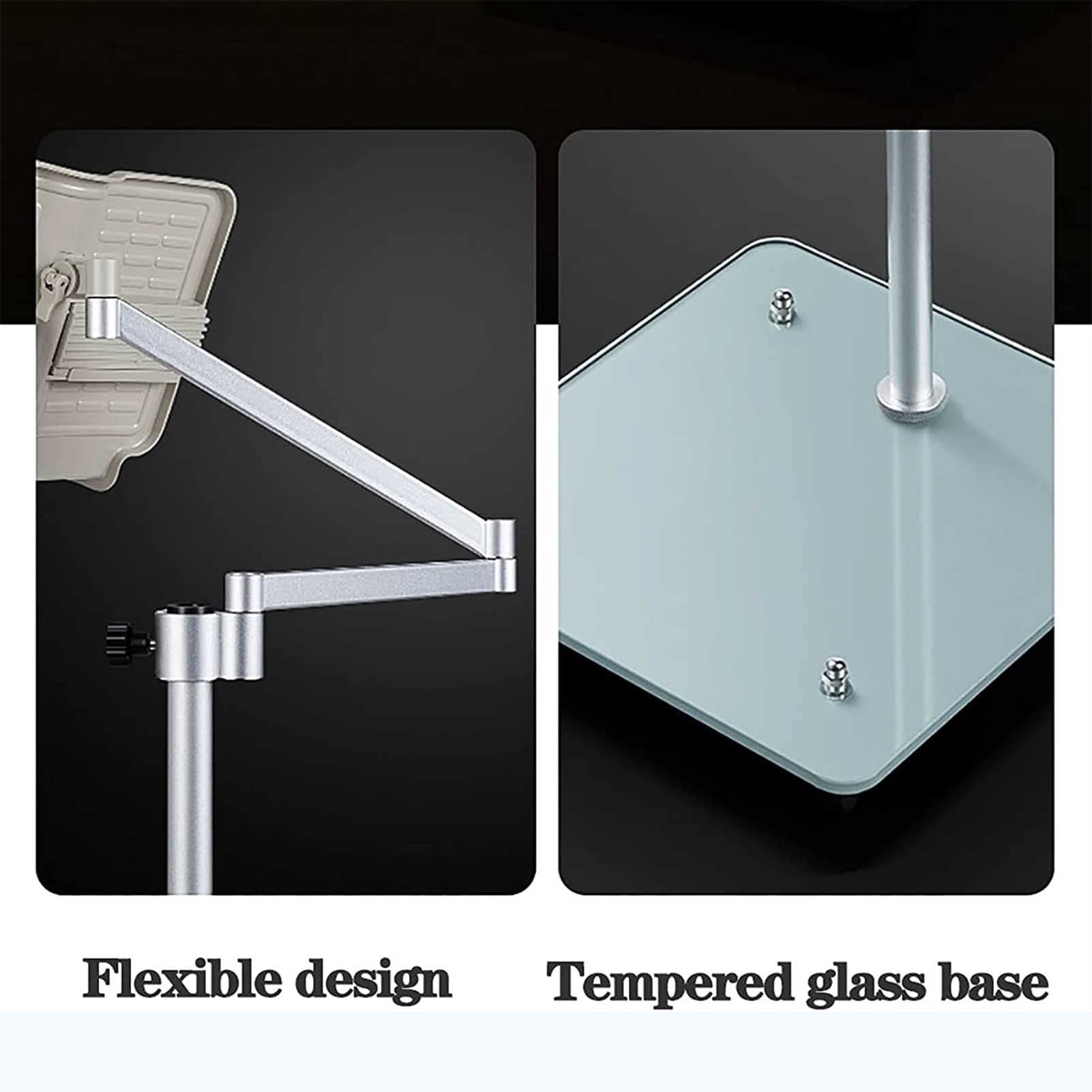 Estante de Lectura Multifuncional de pie con Ruedas: Soporte Ajustable para Libros, partituras y computadora portátil para Leer con Manos Libres en la Cama o en Cualquier Otro Lugar.