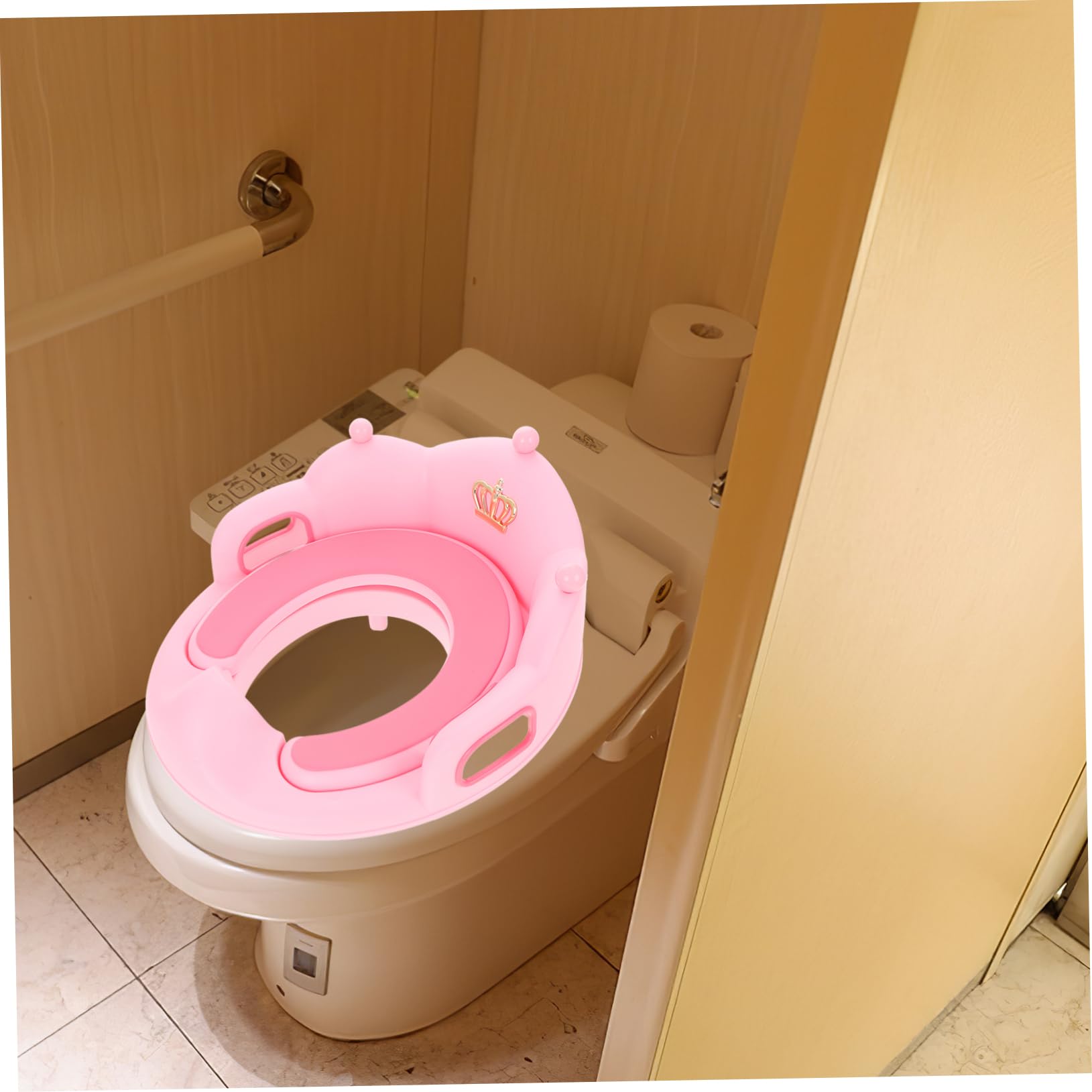 Toddmomy Asiento de Entrenamiento para Inodoro con Cojín Desmontable para Baño Infantil Inodoro de Entrenamiento para Niñas y Pequeños