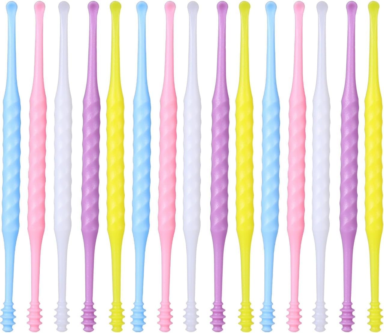 Niltracy 20 Pcs Ear Wax Removal Tools Ear Picks Spiral Ear Spoons Double End Earwax Removal Ear Cleaning Tools