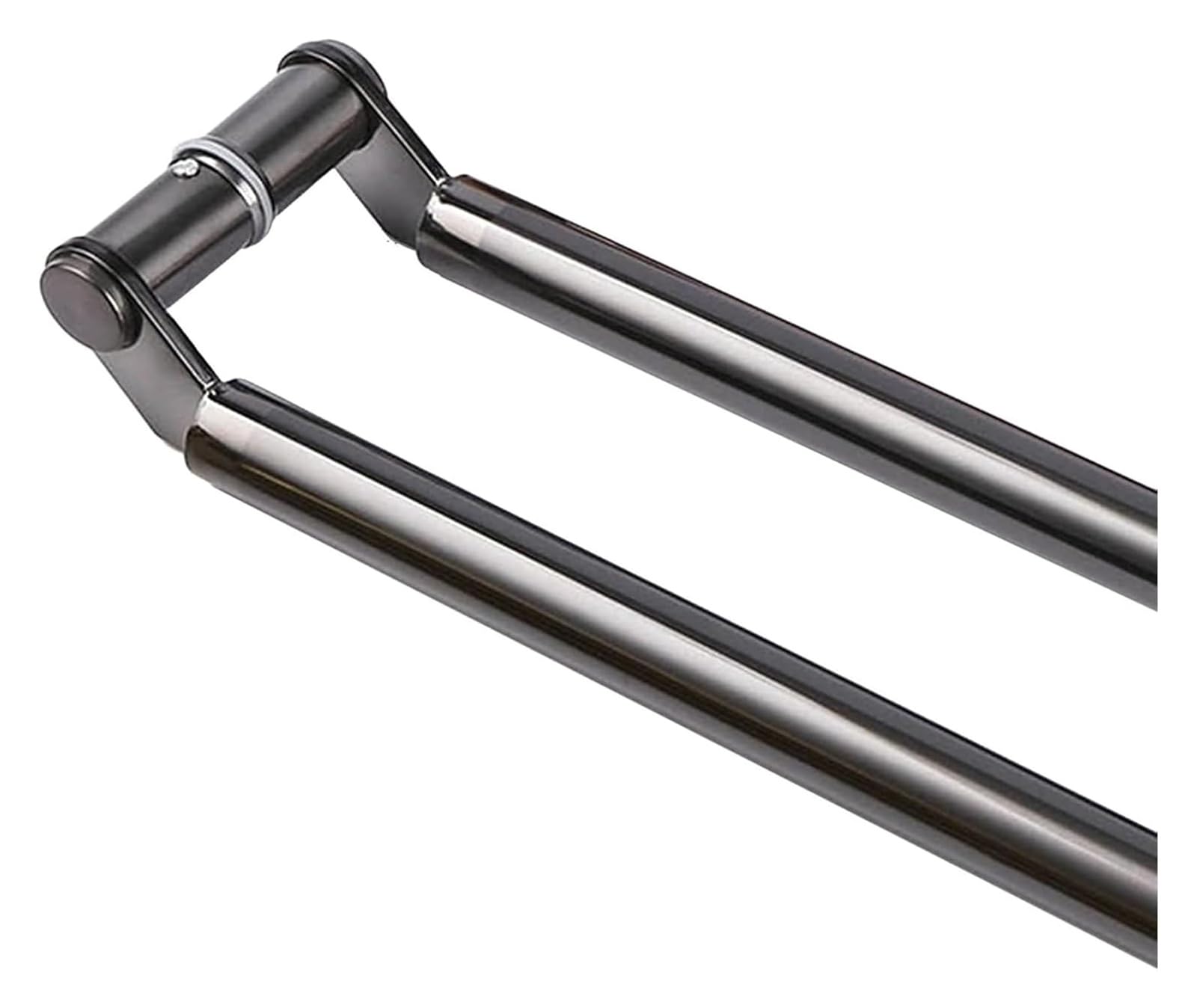 CWCQGH Push Pull Door Handle, Sliding Barn Door Handle, Commercial Double Sided Bar Barn Door Handles Shower Glass Pulls, Office Shop Entry,Black-150cm(59in)