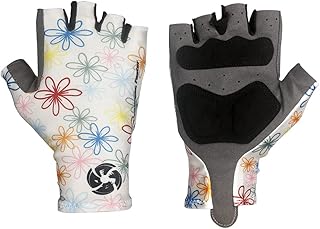 Bont Skating Gloves can Also be Used for Cycling Roller Skating Inline Skating Mountain Bike Riding - Flower Print (M)
