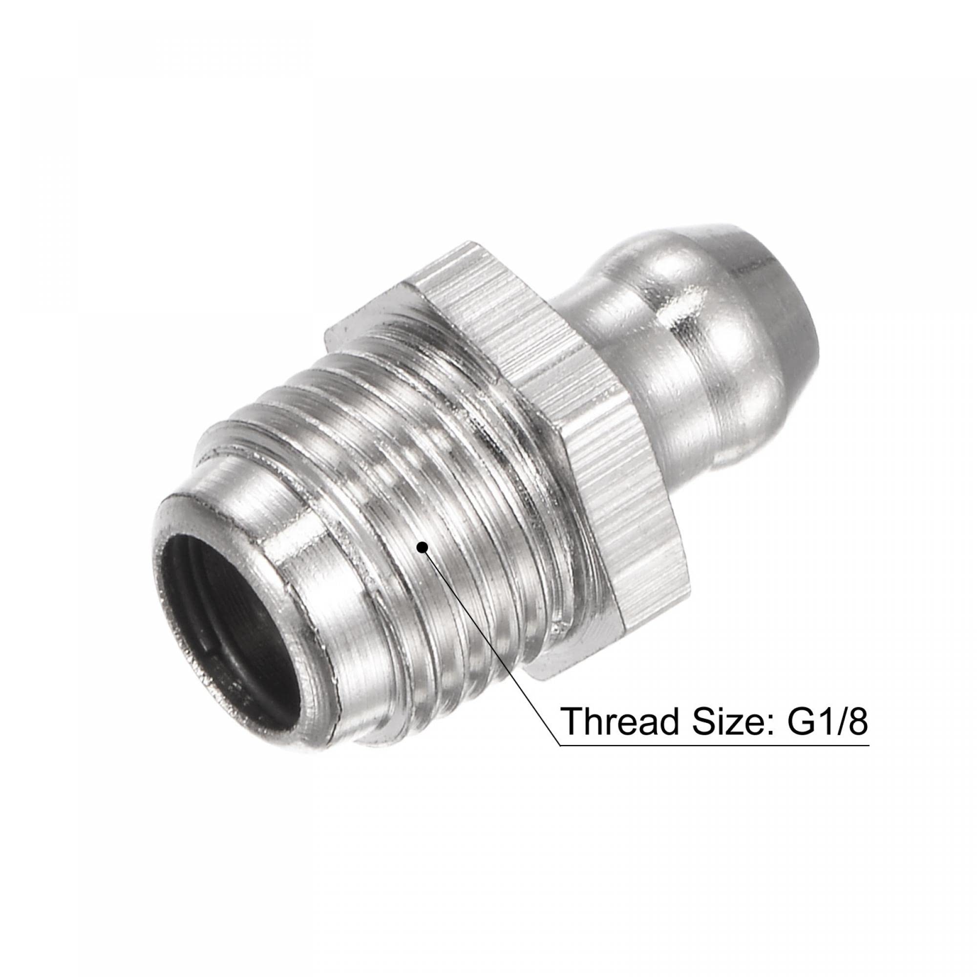 Sourcing Map Laiton Droit Graisse Raccord G1/8 Filetage 130mm