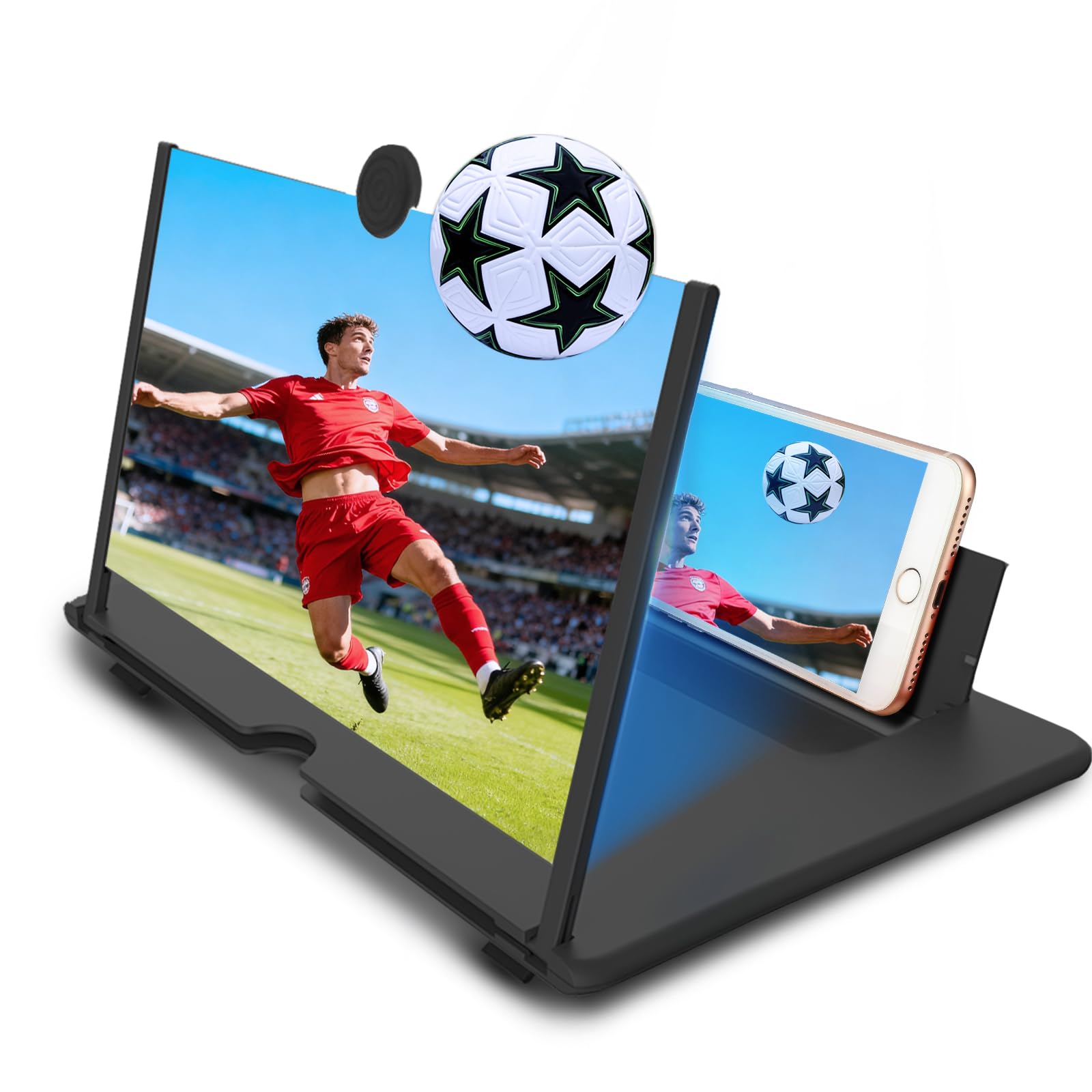 Loupe d'écran 3D HD contre la fatigue visuelle sur smartphone de 30,5 cm