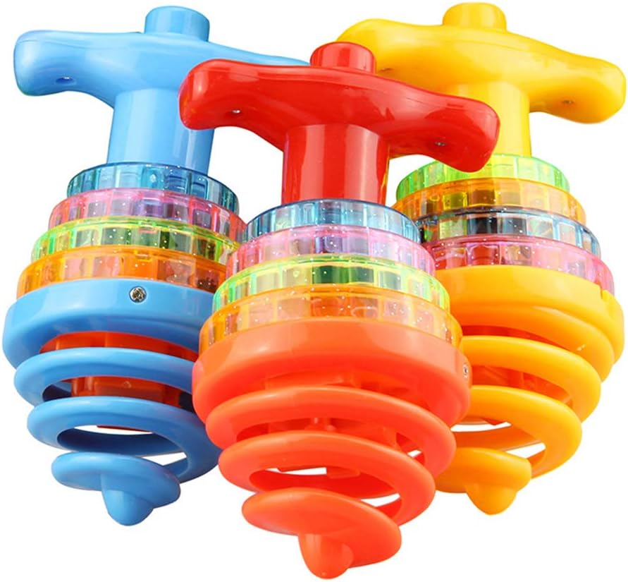 Light Up Spinning Tops For Kids, Flashing Spinning Toy, UFO Spinner