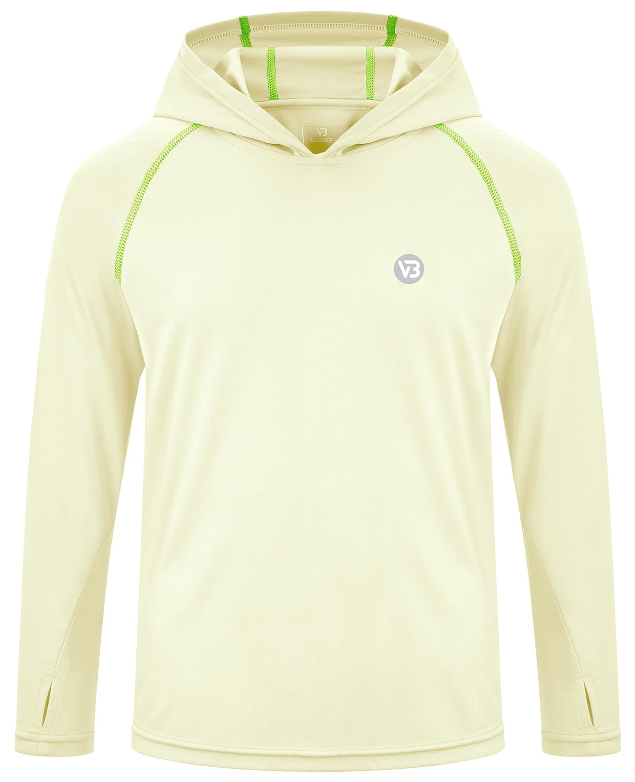 VEOBIKE Boys Girls Hooded Sun Shirts UPF50+ Long Sleeve Hoodies Quick Dry Rash Guard Swim Shirts Fishing Hiking Thumb Holes