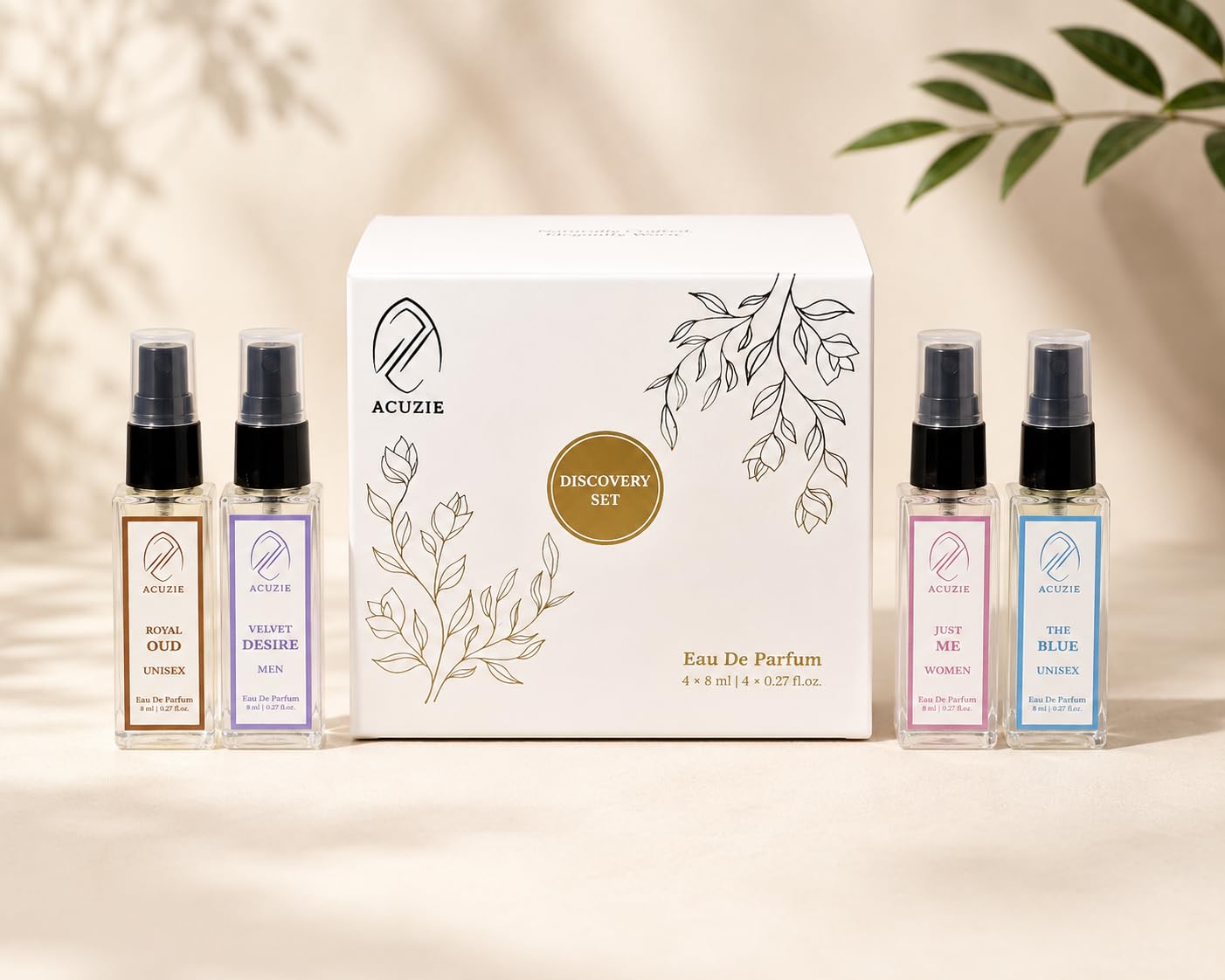 Buy Acuzie Perfume Discovery Set for Men & Women (4 x 8ml) | Mini