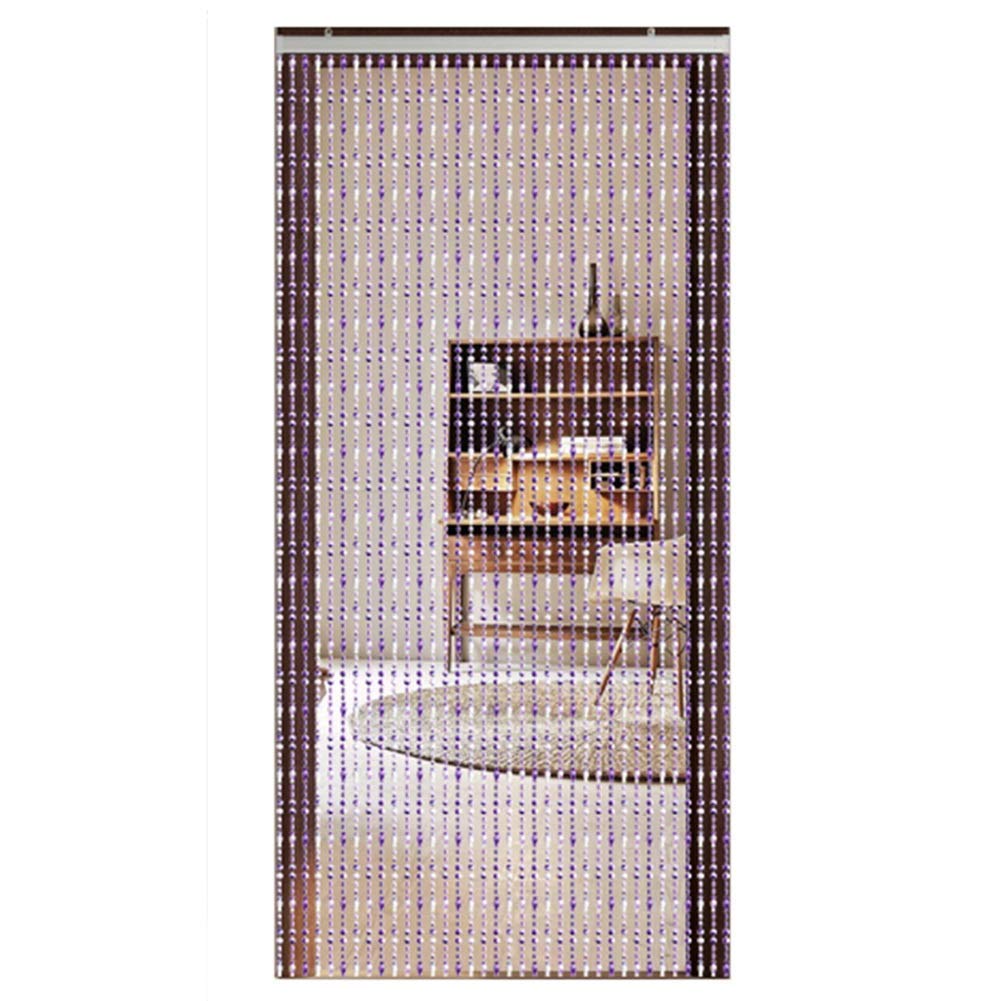 Rideaux de porte perlés pour balcon et intérieur bohème fait main couleur C