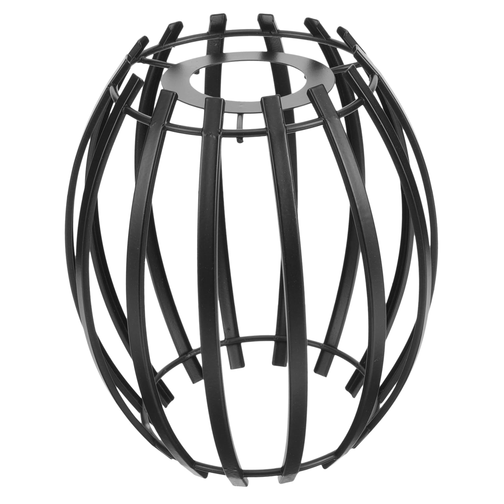 Alipis Modern Geometric Pendant Light Shade Simple Stylish in Black Iron Sturdy Design Hanging Lampshade with Soft Light Feature for Home or Cafe Lighting