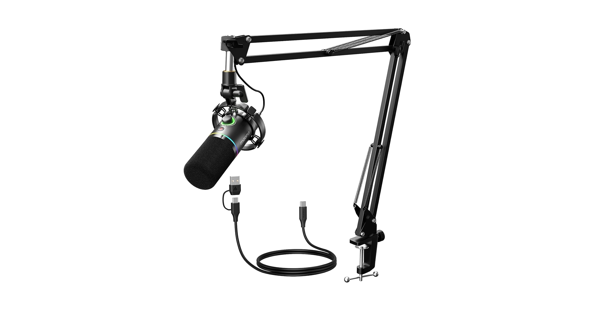 Amazon.com: MAONO XLR/USB Dynamic Microphone Kit, RGB
