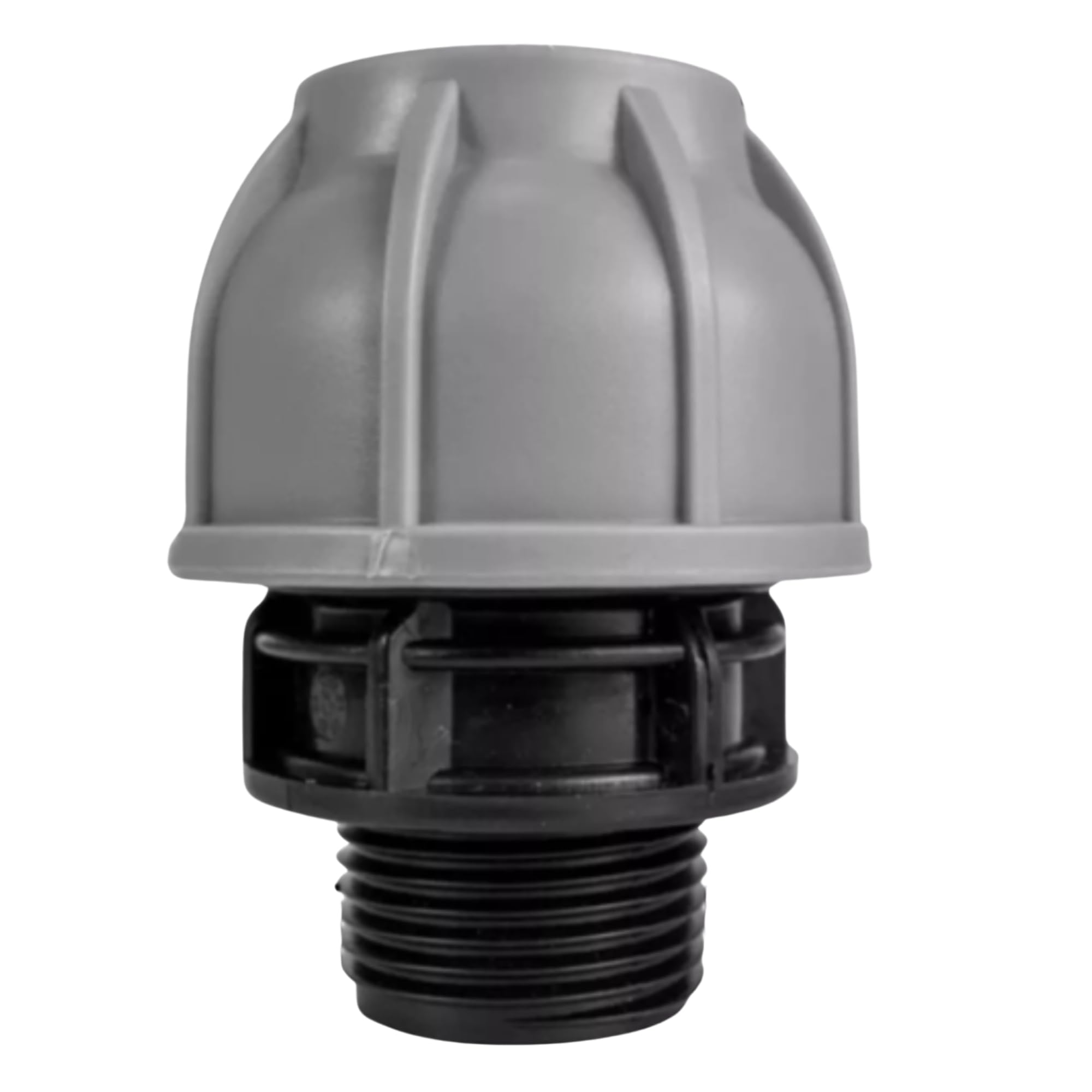 MYPURECORE MDPE Compression Fitting 20-50mm – Straight, Elbow, Tee, Stop End & Valve – BSP Threaded Water Pipe Connector – Leak-Proof Irrigation for Blue Pipe (Straight 32mm x 3/4" bspm)
