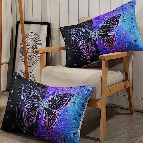 HOSIMA Butterfly Duvet Cover for Kids Boys Girls 3-Piece Luxurious Soft Microfiber Blue Black Butterfly Bedding Set including Zipper - Image 3