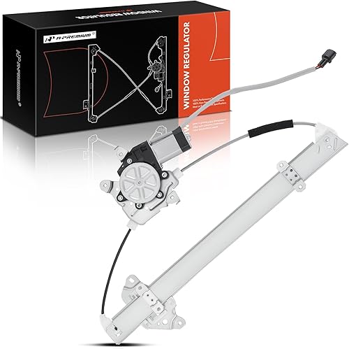 A-Premium Elevalunas eléctrico con motor compatible con Nissan Tiida Versa 2007-2013 Sedan Hatchback lado del pasajero delantero