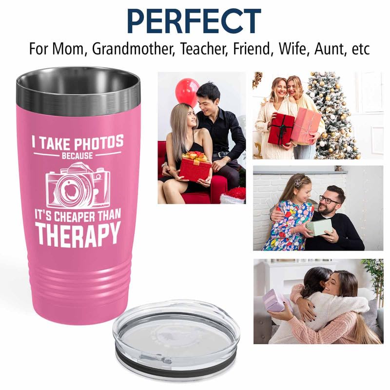 Taza Photographer Pink Edition Viking Tumbler 20oz miniatura 6